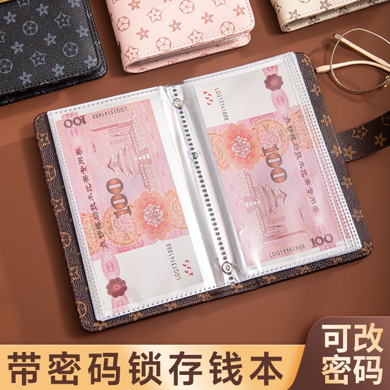 Cash Password Lock Deposit Book Financial Bookkeeping Book Deposit Bag Children'S Change Deposit Large-Capacity Loose-Leaf Book - Image 5
